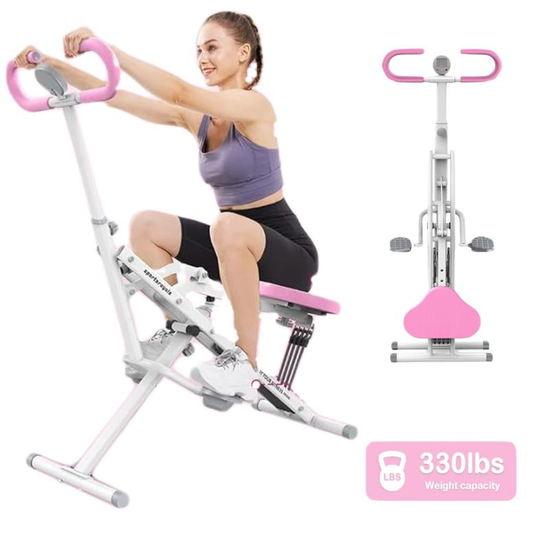 Foldable Squat Machine for GLUTES! Adjustable Resistance & 330LBS Capacity - Perfect for Small Home Gyms