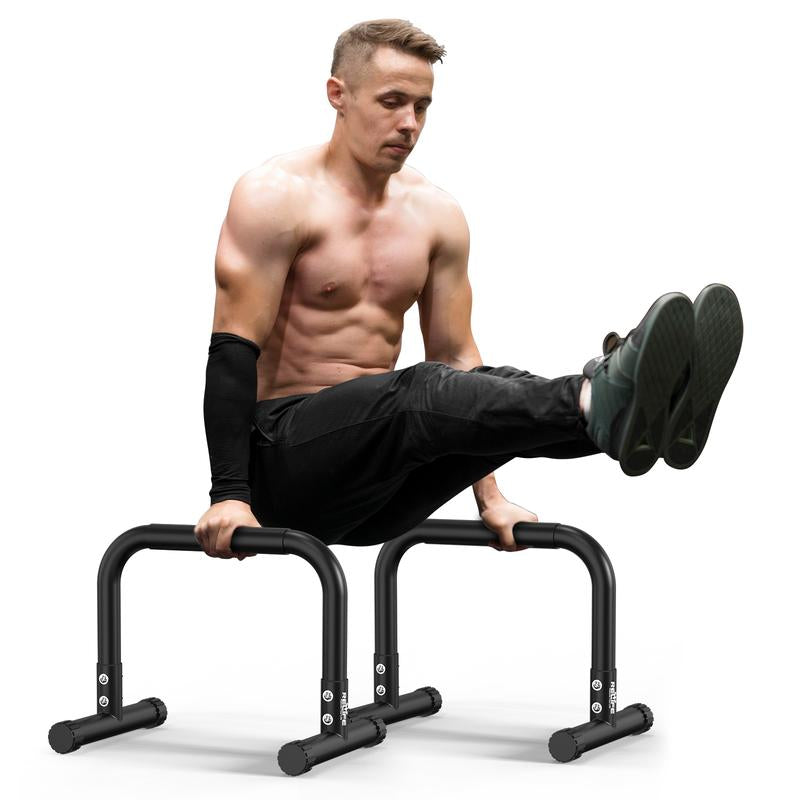 Rushready Relife Sports Dip Station Functional Heavy Duty Dip Stands Fitness Workout Dip Bar Station Stabilizer Parallette Push up Stand Dealsforyoudays Strength Training Equipment