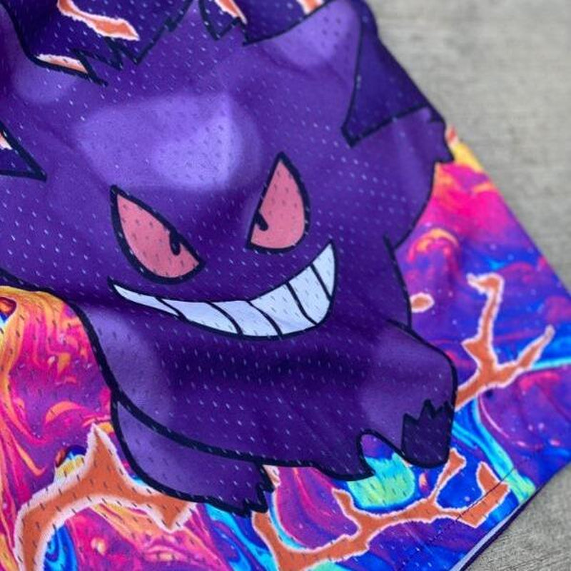 Gengar Pokemon Ghost Shorts Men'S Basketball Shorts Workout Sport Knee Pants with Pockets Athletic Sweat Walking Summer Shorts