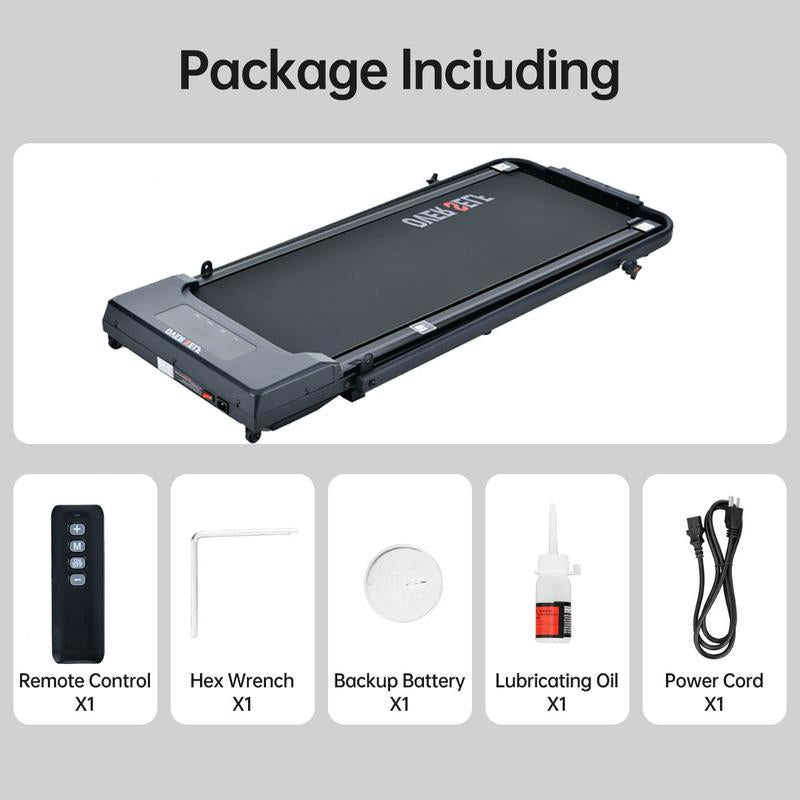 【Fallfreshness】Over SELF Walking Pad Treadmill, Portable Folding Treadmill with Handle Remote Control, under Desk Treadmill Easy Storage Home Gym Fitness Equipment Workout Gear