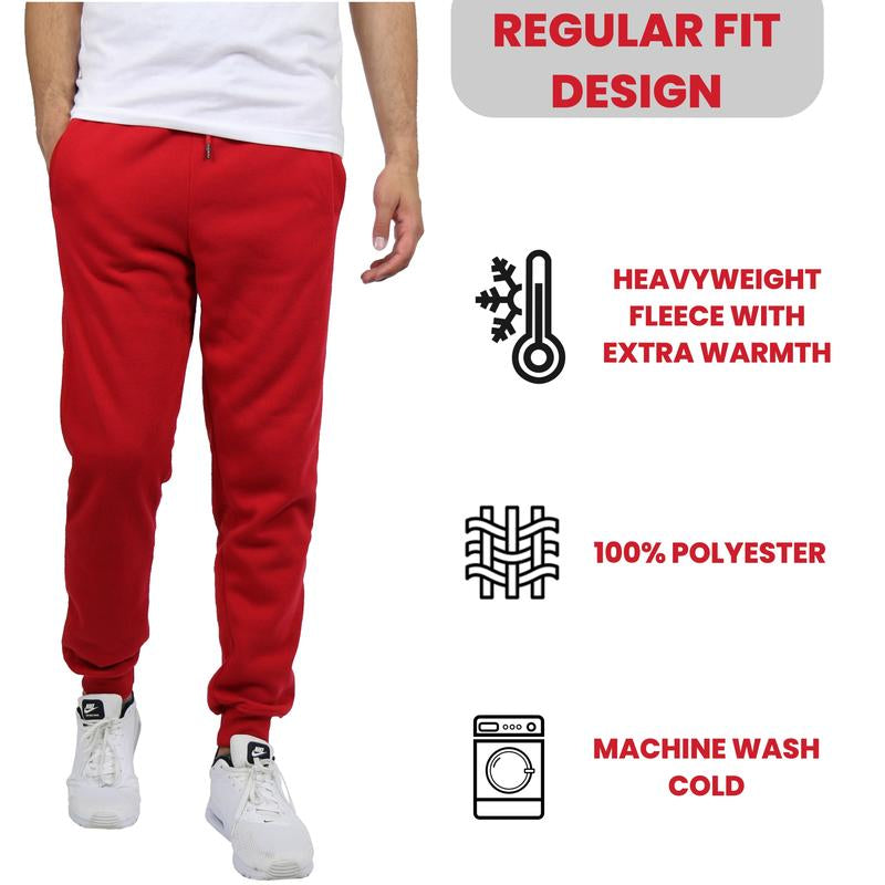 Men'S 6-Pack Slim Fit Fleece Jogger Sweatpants (S-3XL) Casual Athletic Jogging