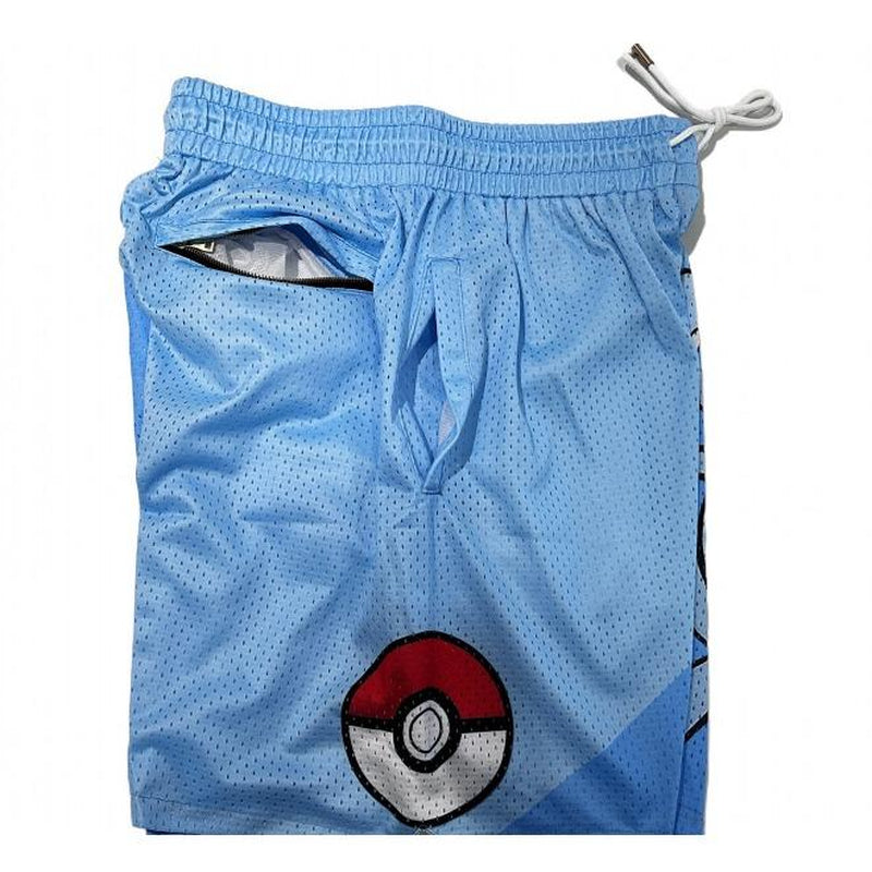 Pokemon Shiny Mew Men'S Shorts Workout Sport Knee Pants with Pockets Athletic Summer Shorts Ultimate Gift for Pokemon Fan