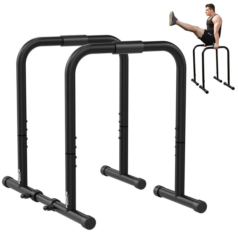 Rushready Relife Sports Dip Station Functional Heavy Duty Dip Stands Fitness Workout Dip Bar Station Stabilizer Parallette Push up Stand Dealsforyoudays Strength Training Equipment