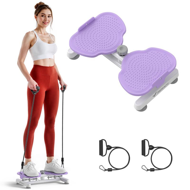 【Live Link Only】Merach Waist Twist Machine Slim Waist and Toned Abs Waist Twister Double Non-Slip No Noise Use Exercise Equipment Abdominal Roller Workout for Women