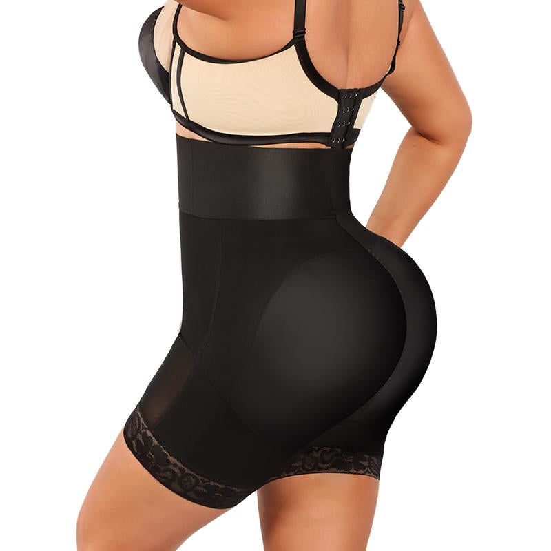 QOU Highwaist Girdle BBL Shorts,Hip Lift Compression Body Shapewear,High Waist Short,Tummy Control Fajas Colombianas Waist Trainers,Sexy Non Slip,Butt Lift Body Shaper,Minimalist Basic Comfort Fajas Fit Womenswear,Faja Strapless Seamless Sculpt Shortie