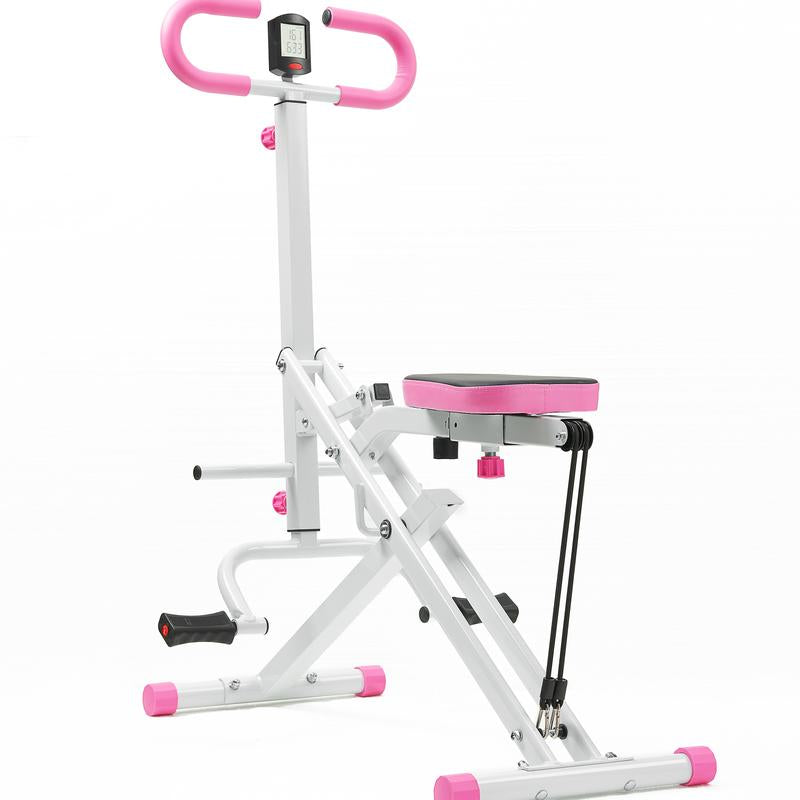 Foldable Squat Machine for GLUTES! Adjustable Resistance & 330LBS Capacity - Perfect for Small Home Gyms
