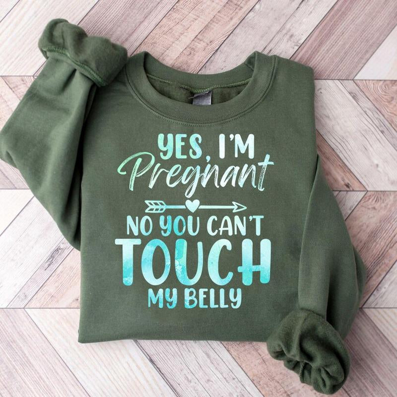 Yes, I'M Pregnant - Funny Maternity Shirt, Gift for Pregnant Moms, Mom-To-Be T-Shirt, Baby Coming Announcement, Perfect Future Mom Gift