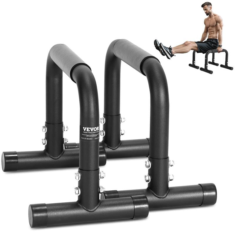 VEVOR Dip Bars, 500 Lbs Weight Capacity, Heave Duty Dip Stand Station, Fitness Workout Dip Bar Station Stabilizer Parallette Push up Stand, Parallel Bars for Strength Training Home Gym Office Outdoor