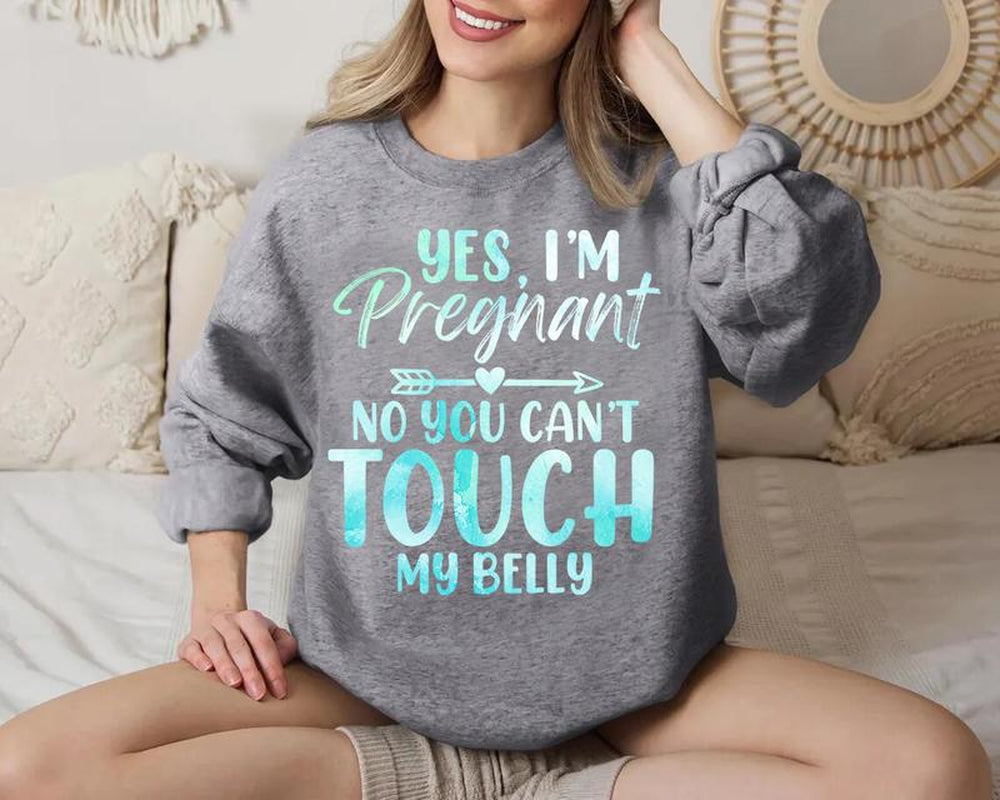 Yes, I'M Pregnant - Funny Maternity Shirt, Gift for Pregnant Moms, Mom-To-Be T-Shirt, Baby Coming Announcement, Perfect Future Mom Gift