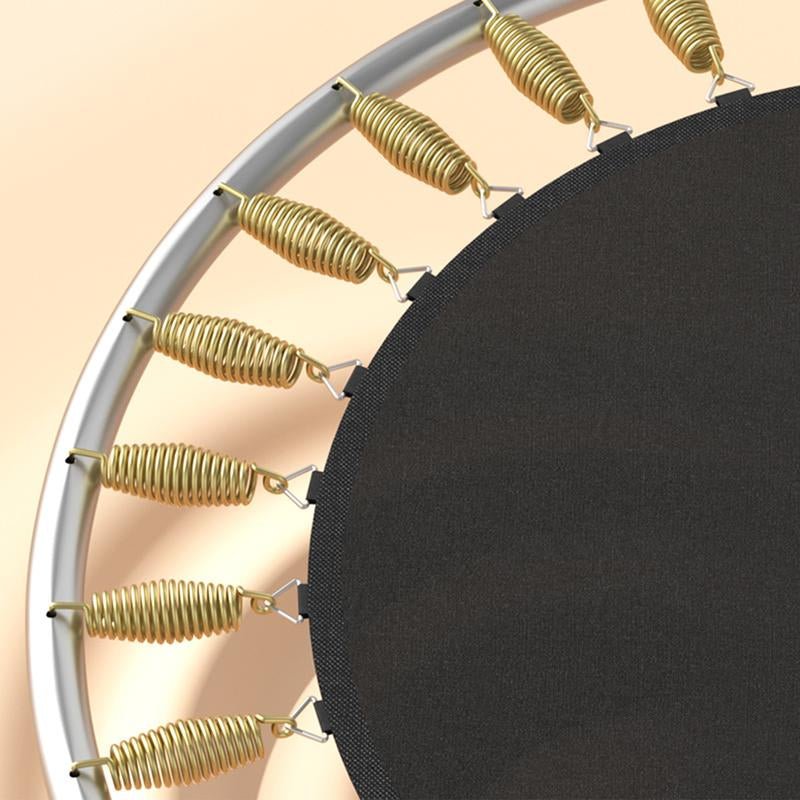 Kids Outdoor Trampoline 55’ Toddler Trampoline for Kids, Indoor Outdoor Trampoline with Enclosure Net, Adjustable Gymnastic Poles, Basketball Frame,Spring Free Trampoline Sports Fun Safety Mini