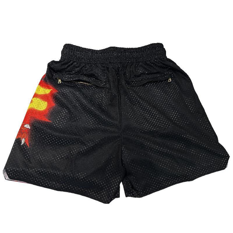 Pokemon Charizard Men'S Basktetball Shorts with Four Pockets 5.5 Inseam