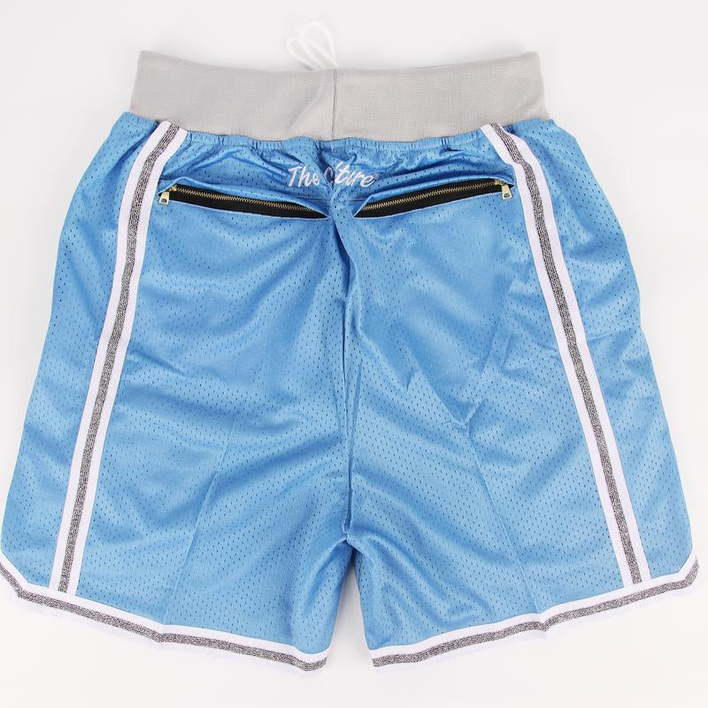Fantastic Four Embroidered Blue Shorts Men'S Basketball Shorts Workout Sport Knee Pants with Pockets Athletic Sweat Walking Summer Shorts