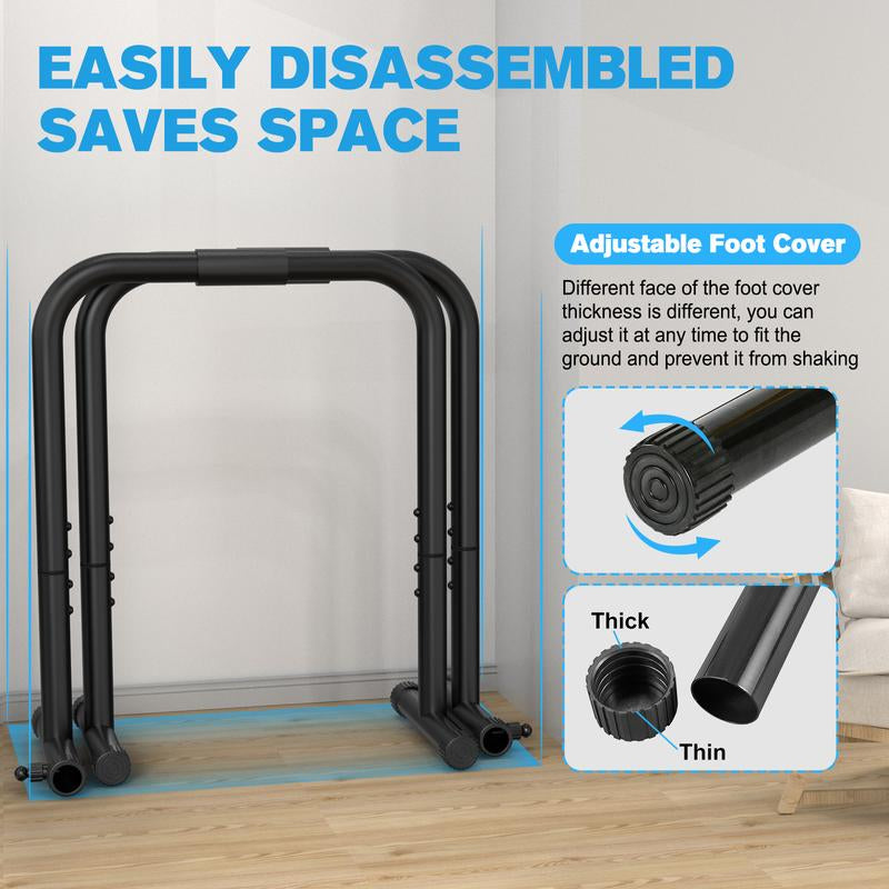 Rushready Relife Sports Dip Station Functional Heavy Duty Dip Stands Fitness Workout Dip Bar Station Stabilizer Parallette Push up Stand Dealsforyoudays Strength Training Equipment