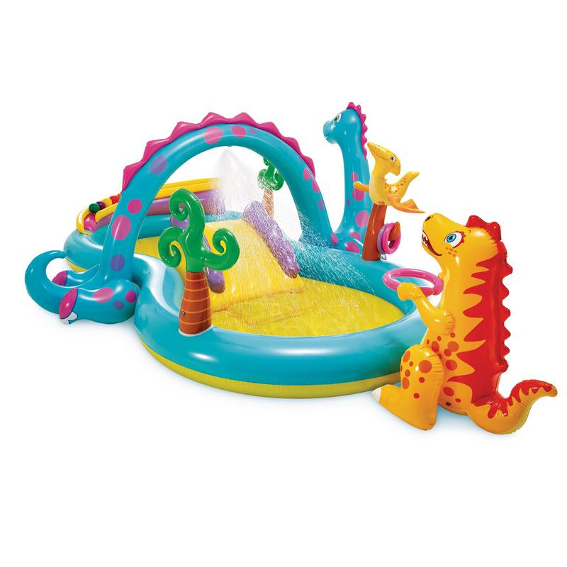 Intex Play Center Kiddie Inflatable Swimming Pool Ball Pit with Slide