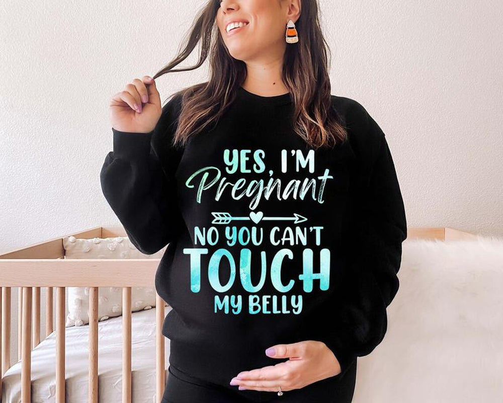 Yes, I'M Pregnant - Funny Maternity Shirt, Gift for Pregnant Moms, Mom-To-Be T-Shirt, Baby Coming Announcement, Perfect Future Mom Gift