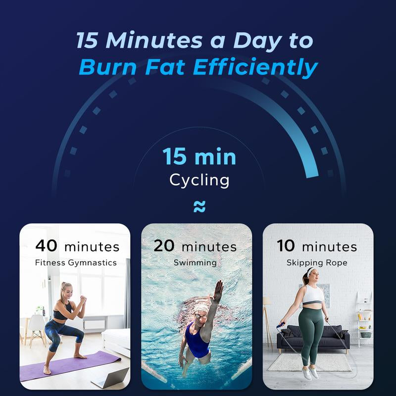 MERACH Exercise Bike for Home, Stationary Bike with Enhanced Electronic LED, Silent Belt Drive and Comfortable Seat Cushion for Home Cardio Workout, Dealsforyoudays