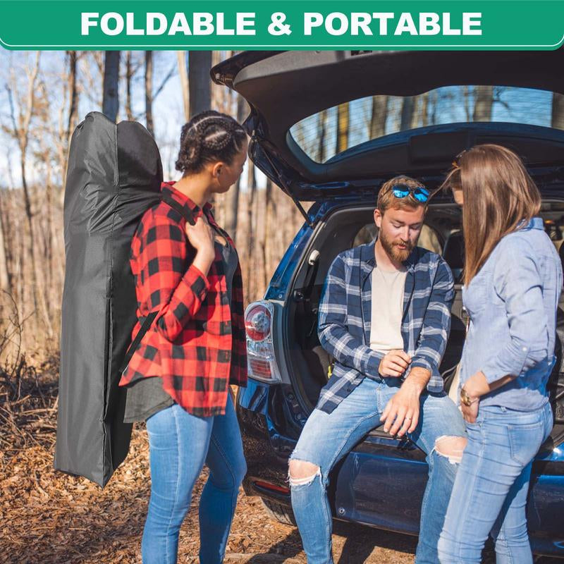 Naudacaa Folding Camping Cot with 2-Sided Mattress – Heavy-Duty, Portable Guest Bed for Camping, Travel, Outdoor & Indoor Use, Supports up to 880 Lbs