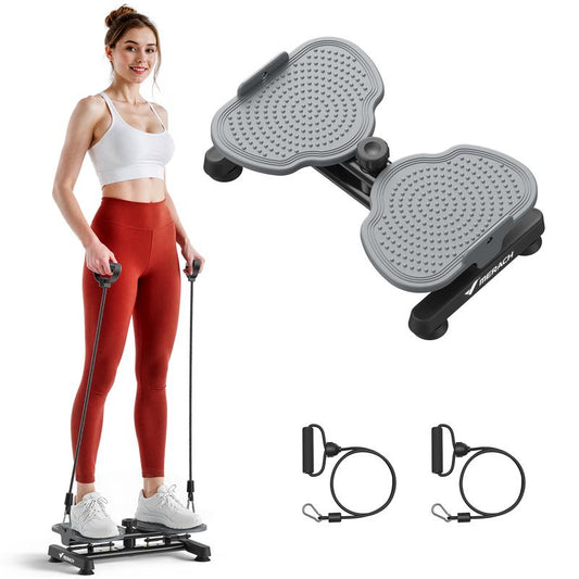 【Live Link Only】Merach Waist Twist Machine Slim Waist and Toned Abs Waist Twister Double Non-Slip No Noise Use Exercise Equipment Abdominal Roller Workout for Women