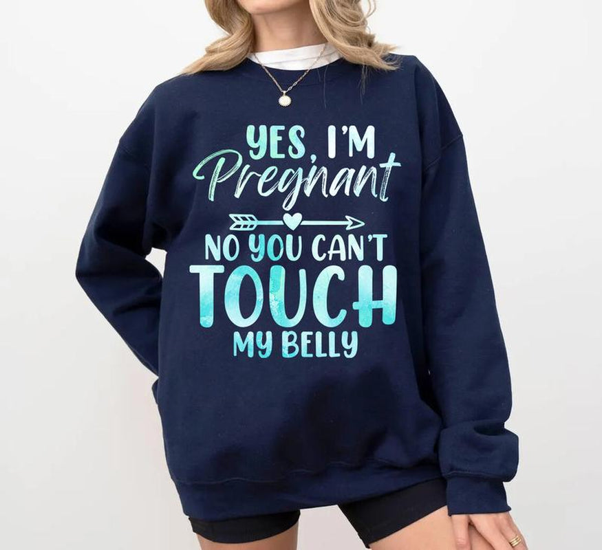 Yes, I'M Pregnant - Funny Maternity Shirt, Gift for Pregnant Moms, Mom-To-Be T-Shirt, Baby Coming Announcement, Perfect Future Mom Gift