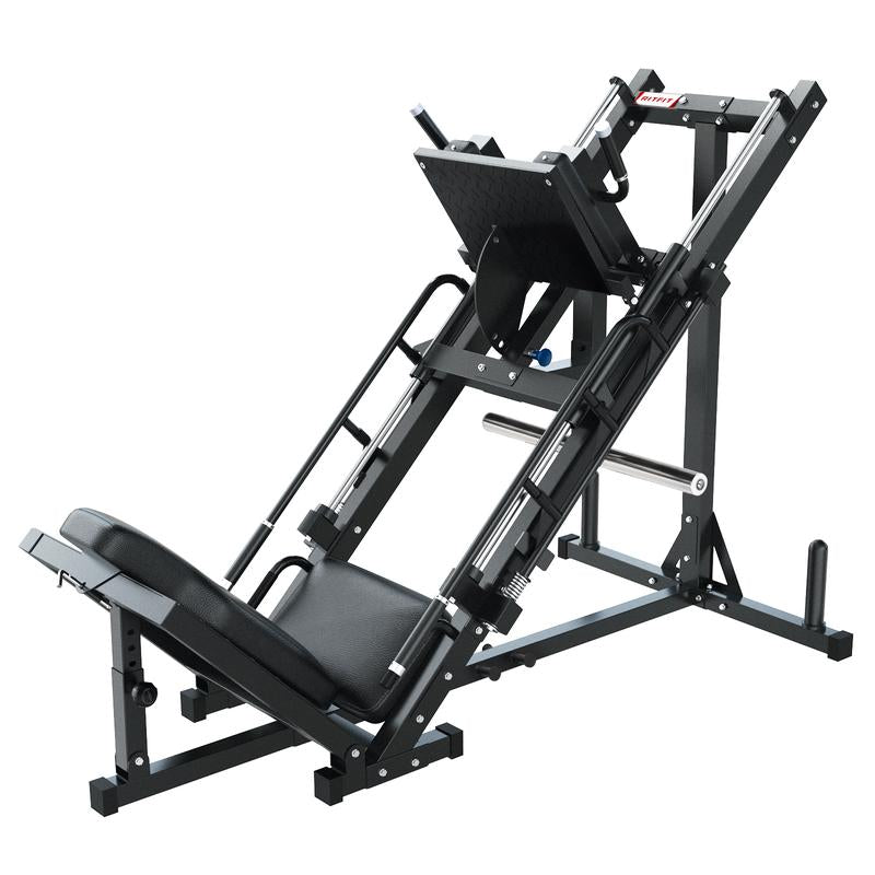 Ritfit BLP01 3-In-1 Leg Press and Hack Squat Machine with Steel Foot Pedals and Anti-Slip Patterns Home Gym Hip Abduction Machines