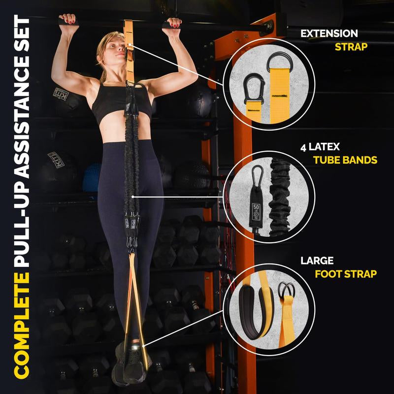 Pull up Assistance Bands Set – Adjustable Heavy-Duty Bands for Beginners & Pros | Home & Gym Ready