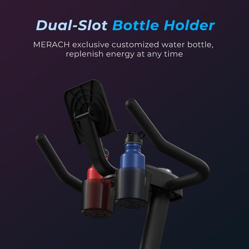 MERACH Exercise Bike for Home, Stationary Bike with Enhanced Electronic LED, Silent Belt Drive and Comfortable Seat Cushion for Home Cardio Workout, Dealsforyoudays