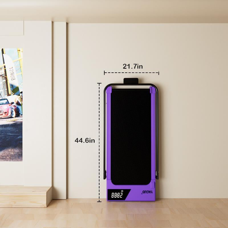 YAGUD Quiet Folding Treadmill – Treadmill with Handle, 265LBS Weight Capacity, Low-Noise Motor, Wide Running Belt, Dual Shock System, Ideal for Home & Office Workouts