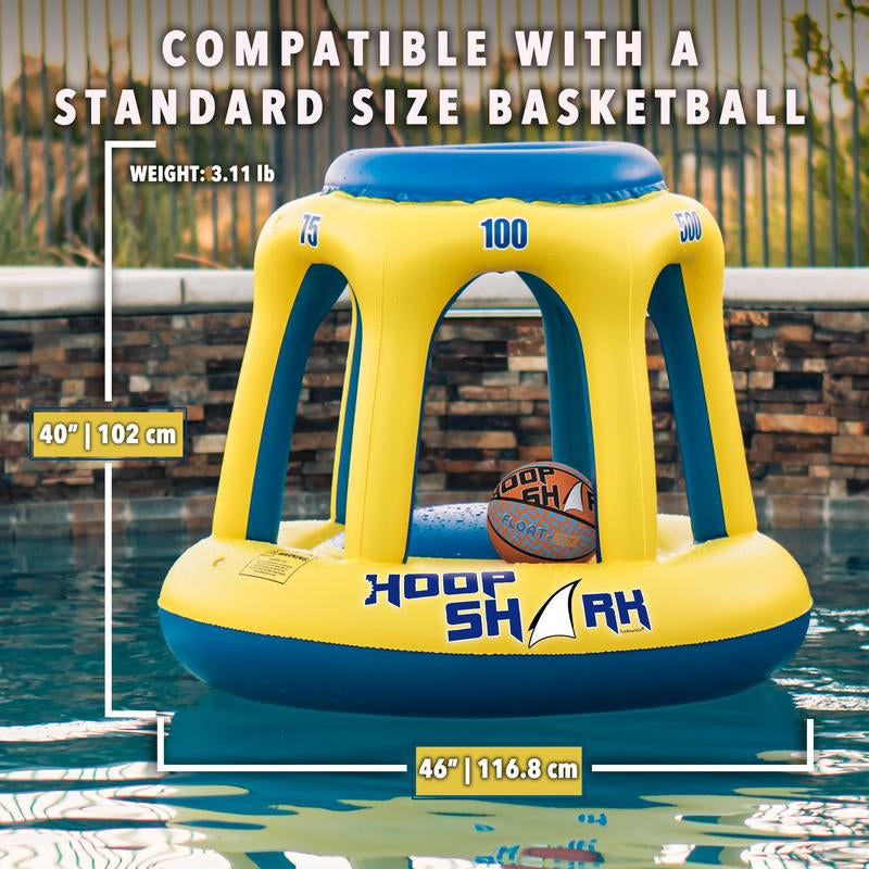SWIMMING POOL BASKETBALL HOOP SET -YELLOW & BLUE