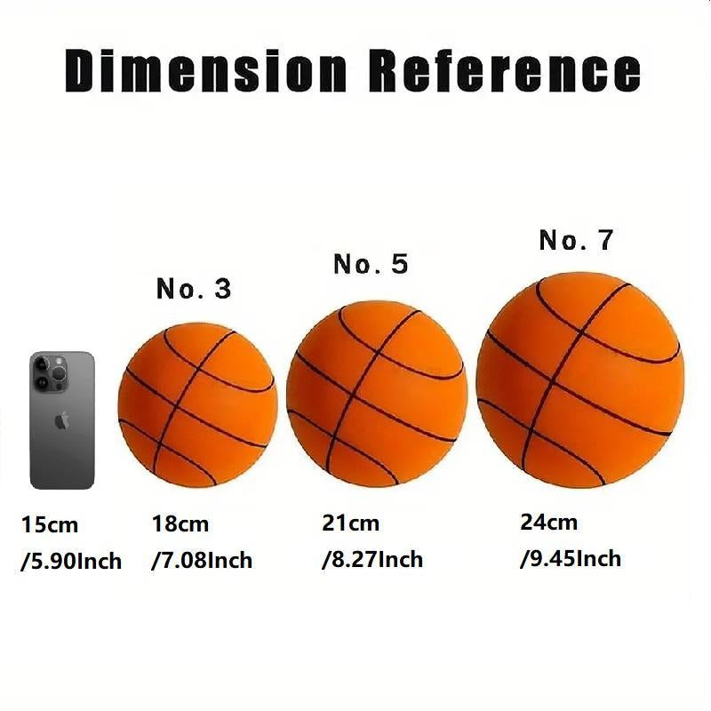 Quiet Indoor Silicone Ball Set, Noiseless Basketball with Basket for Silent Play, Noisless Basketball, Silent Basketball Hoop ( Mount on Smooth Secure Surfaces like Glass, Tile, Wood, Metal; Do Not Mount on Unstable Walls Such as Latex-Painted Surfaces)
