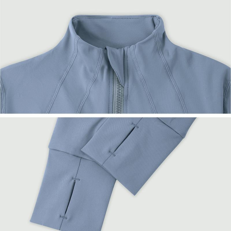 Timeoff Women'S Solid Color Multi-Functional Paneled Zippered Sports Yoga Jacket,Gym Workouts, Badminton, and Casual Exercise. Workout Clothes Women Design