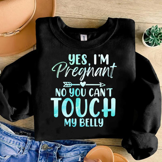 Yes, I'M Pregnant - Funny Maternity Shirt, Gift for Pregnant Moms, Mom-To-Be T-Shirt, Baby Coming Announcement, Perfect Future Mom Gift