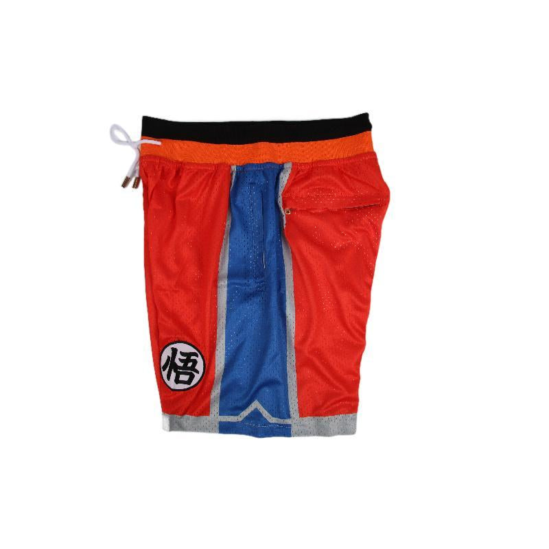 Dragon Ball Gohan Shorts Men'S Basketball Shorts Workout Sport Knee Pants with Pockets